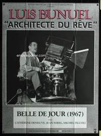 b364 BELLE DE JOUR French one-panel movie poster R90s Luis Bunuel w/camera!