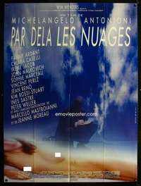 b366 BEYOND THE CLOUDS French one-panel movie poster '95 Wenders & Antonioni