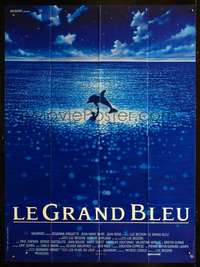 b368 BIG BLUE French one-panel movie poster '88 Luc Besson, best ocean image!