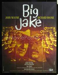 b369 BIG JAKE French one-panel movie poster '71 John Wayne, different image!