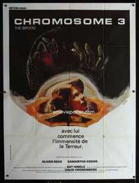 b374 BROOD French one-panel movie poster '79 Cronenberg, cool Goldman art!