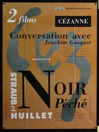b391 CEZANNE: CONVERSATION WITH JOACHIM GASQUET/SCHWARZ French one-panel movie poster '89