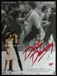 b426 DIRTY DANCING French one-panel movie poster '87 Patrick Swayze, Grey