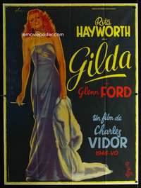 b471 GILDA French one-panel movie poster R72 sexiest Rita by Grinsson!