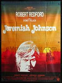 b521 JEREMIAH JOHNSON French one-panel movie poster '72 Robert Redford