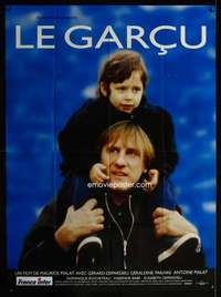 b544 LE GARCU French one-panel movie poster '95 Gerard Depardieu with kid!