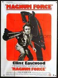 b569 MAGNUM FORCE French one-panel movie poster '73 Eastwood is Dirty Harry