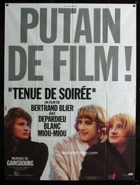 b588 MENAGE French one-panel movie poster '86 Gerard Depardieu in drag!