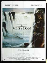 b593 MISSION French one-panel movie poster '86 Robert De Niro, Jeremy Irons