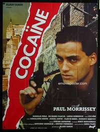 b596 MIXED BLOOD French one-panel movie poster '85 Paul Morrissey, cocaine!