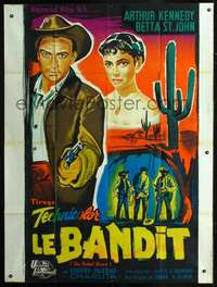 b606 NAKED DAWN French one-panel movie poster '55 Edgar Ulmer, Belinsky art!