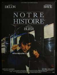 b612 NOTRE HISTOIRE French one-panel movie poster '84 Alain Delon, Baye