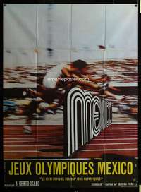 b616 OLYMPICS IN MEXICO French one-panel movie poster '69 Kerfyser art!