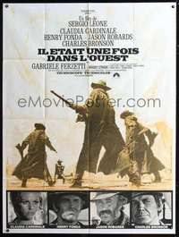 b618 ONCE UPON A TIME IN THE WEST French 1p R70s Leone, Cardinale, Fonda, Bronson, Robards!
