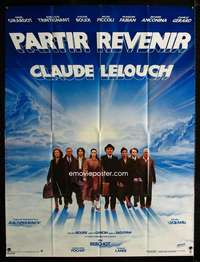 b629 PARTIR REVENIR French one-panel movie poster '85 Claude Lelouch