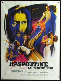 b654 RASPUTIN THE MAD MONK French one-panel movie poster '66 Grinsson art!