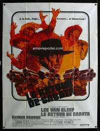 b661 RETURN OF SABATA French one-panel movie poster '72 best Van Cleef image!