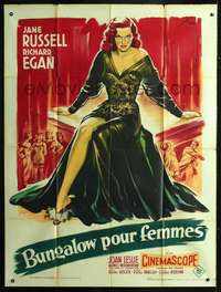 b664 REVOLT OF MAMIE STOVER French one-panel movie poster '56 Grinsson art