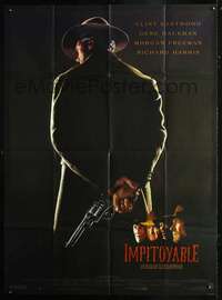 b738 UNFORGIVEN French one-panel movie poster '92 cowboy Clint Eastwood!