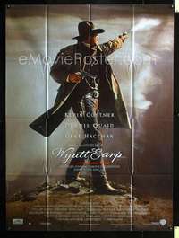 b758 WYATT EARP French one-panel movie poster '94 Kevin Costner, Hackman