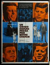 b760 YEARS OF LIGHTNING DAY OF DRUMS French one-panel movie poster '66 JFK!