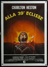 b126 AWAKENING Italian one-panel movie poster '80 Heston, Egyptian mummy!