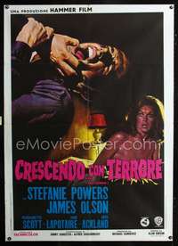 b154 CRESCENDO Italian one-panel movie poster '70 English Hammer horror!