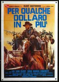 b173 FOR A FEW DOLLARS MORE Italian one-panel movie poster R80s Eastwood