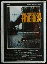 b237 ONCE UPON A TIME IN AMERICA Italian one-panel movie poster '84 Leone