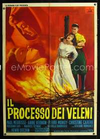 b246 POISON AFFAIR Italian one-panel movie poster '55 wild artwork image!