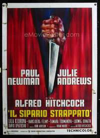 b290 TORN CURTAIN Italian one-panel movie poster '66 cool different art!