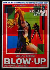 b012 BLOWUP Italian 2p movie poster '67 Antonioni, Redgrave by Brini!