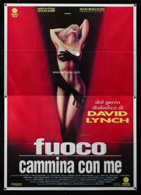 b111 TWIN PEAKS: FIRE WALK WITH ME B Italian two-panel movie poster '92 sexy!