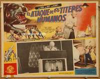 c351 ATTACK OF THE PUPPET PEOPLE Mexican movie lobby card '58 sci-fi!