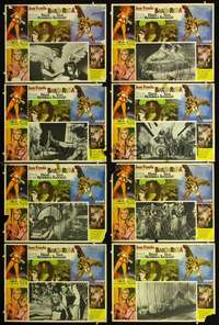c273 BARBARELLA 8 Mexican movie lobby cards R70s Jane Fonda, Roger Vadim