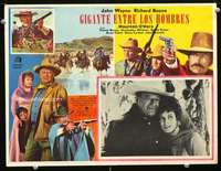 c358 BIG JAKE Mexican movie lobby card '71 John Wayne, Maureen O'Hara