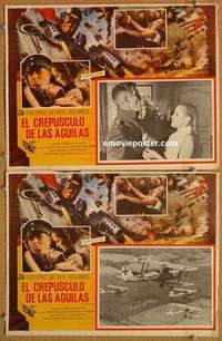 c293 BLUE MAX 2 Mexican movie lobby cards '66 George Peppard, WWI!