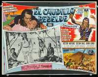 c372 CHIEF CRAZY HORSE Mexican movie lobby card '55 Native Americans!