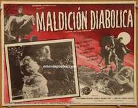 c382 CURSE OF THE UNDEAD Mexican movie lobby card '59 lustful fiend!
