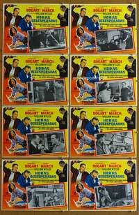c275 DESPERATE HOURS 8 Mexican movie lobby cards '55 Humphrey Bogart