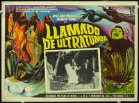 c387 DEVILS OF DARKNESS Mexican movie lobby card '65 English horror!