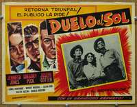 c398 DUEL IN THE SUN Mexican movie lobby card R54 Jones, Peck, Cotten