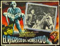 c409 EL REGRESO DEL MONSTRUO Mexican movie lobby card '59 Luis Aguilar