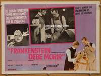c424 FRANKENSTEIN MUST BE DESTROYED Mexican movie lobby card '70