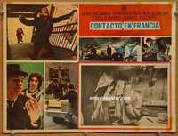 c426 FRENCH CONNECTION Mexican movie lobby card '71 Hackman, Scheider