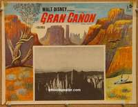 c456 GRAND CANYON Mexican movie lobby card '58 Walt Disney
