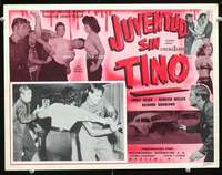 c490 JUVENILE JUNGLE Mexican movie lobby card '58 jet propelled gang!