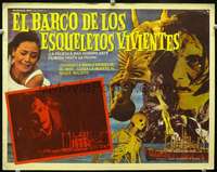 c507 LIVING SKELETON Mexican movie lobby card '68 Japanese horror!