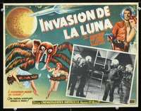 c523 MISSILE TO THE MOON Mexican movie lobby card '59 fiendish monster!