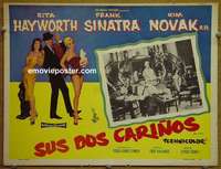 c539 PAL JOEY Mexican movie lobby card '57 Rita Hayworth,Sinatra,Novak